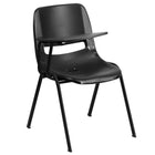 Flash Furniture – Chaise coquille ergonomique avec tablette rabattable à droite, noir (RUTEO1BKRTAB)-Bureau compact