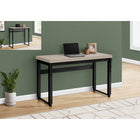 Monarch Specialties - 7679 Bureau 48 po L - Hauteur Adjustable Taupe Moderne/Noir-Le dessus de table construit au panneau épais ajoute un look chic avec son fini taupe moderne dans votre bureau à domicile, appartement ou condo
