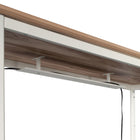 Sauder - 426479 La Collection Bergen Circle Goulotte de gestion des cordons - Blanc-Se fixe aux tables de bureau 426297, 426459, 426298, and 426288.