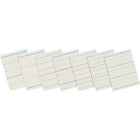 Pacon Zaner Bloser –Ensemble de cartes lignées avec ligne du milieu brisée, 10 1/2 x 8 po, 500 feuilles (PACZP2611)-Blanc