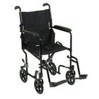 Drive Medical – Fauteuil roulant léger, noir, largeur du siège de 17 po-Noir, aluminium