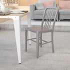 Chaise pour l’intérieur et l’extérieur, métal, argenté (CH-61200-18-SIL-GG)-7