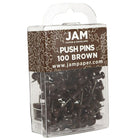JAM Paper – Punaises, brun chocolat, 2 paquets de 100, total de 200 (222419049a)-3