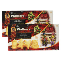 Walkers Shortbread - Assortiment de Sables Aux Formes Festives ecossaises - 350 g - Paquet de 2-Biscuits sables traditionnels pur beurre