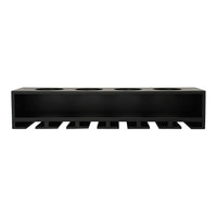 nexxt – Support mural Claret FN00398-0INT pour bouteilles de vin et verres, 21 po x 4,25 po, noir-Construction MDF fini noir