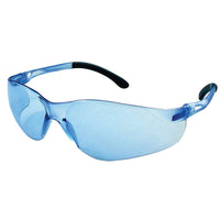 SenTec – Lunettes de sécurité - branches aux extrémités caoutchoutées - verres bleus-Structure enveloppante très légère pour hommes et pour femmes,