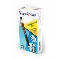 Paper Mate – Portemines ComfortMate Ultra n° 2, 0,7 mm, paquet de 12-Corps en forme de sablier mince