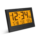 Marathon Watch - Grande horloge atomique avec rétroéclairage automatique - Noir-Fuseaux Horaires Réglables: définissez votre fuseau horaire et activez ou désactivez votre préférence pour l'heure d'été. Couvrant 8 fuseaux horaires.