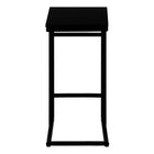 Monarch Specialties - 2170 Table D'Appoint - 24 po H/Noir/Metal Noir-Dimensions du produit : 18 pouces L x 12 pouces L x 24 pouces H