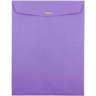  JAM Paper - Enveloppes Colourées pour catalogue à extrémité ouverte 10 x 13 avec fermeture à fermoir - Violet violet recyclé - paquet de 10-Taille: 10 x 13 pouces