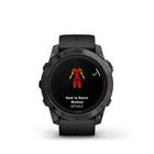 Garmin - Epix Pro Sapphire Edition - 51mm Titane DLC gris carbone avec bracelet noir-NOUVEAU Hill Score : mesurez votre capacité à courir en montée et augmentez vos progrès au fil du temps en fonction de votre VO2 max et de votre historique d'entraînement. Il mesure votre force de course dans les montées raides et votre endurance dans les longues ascensions et fournit un score basé sur vos performances au fil du temps