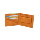 Ashlin – Portefeuille à deux volets Hilston pour hommes, cuir véritable, avec porte monnaie, brun moyen-Brun moyen