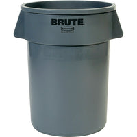 Rubbermaid - Poubelle Brute-Conteneur rond avec poignées moulées pour une manipulation et un levage faciles et antidérapants.