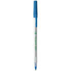 Stylos à bille avec prise RoundStic de BIC, 1,0 mm, bleu, paquet de 10-Carton de l’emballage composé à 100 % de contenu recyclé