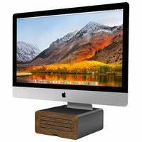 Twelve South HiRise Pro pour iMac and Display - Gunmetal-Rangement interne pour les disques durs, les effets personnels ou les câbles excédentaires