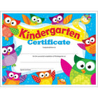 Trend Enterprises 8 1/2 "x 11" Certificat de maternelle Owl Stars, paquet de 180-Un souvenir durable pour commémorer les premiers pas des enfants dans le monde de l'apprentissage.
