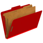 Chemises de classement Pendaflex – 2 séparateurs – attaches de 2 po – Format légal – rouge vif-Fabriqué en 25 pt
