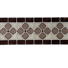 CTG Brands – Carreaux muraux autocollants à bordure motif trèfle, 9,8 po x 12,4 po, multicolore, paq./6-Ensemble: livré dans une boîte de 12 feuillets de carreaux muraux de bordure de qualité supérieure, adaptés aux surfaces lisses et propres