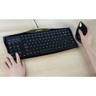 Clavier main droite Evoluent à portée réduite, connectivité par câble, interface USB-Touches de raccourci Windows dédiées
