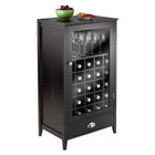 Winsome – Ensemble d’armoire à vin Bordeaux modulaire 25 fentes à bouteilles-Meuble de rangement idéal pour l’amateur de vin.  Les dimensions totales du banc sont 22 larg. x 16 prof. x 40 haut. (po)