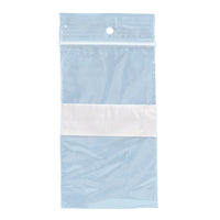 SPC - Sacs poly refermable avec trou de suspension - 2 Mil - 12po x 15po - Bande Blanche - 1000 Paquet-Sac refermable