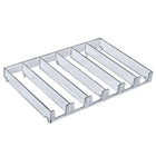 Azar Displays – Plateau modulaire à insérer à 6 compartiments, 2/paquet (225906)-Dimensions : 1,12 haut. x 11,75 larg. x 7,87 prof. (po)