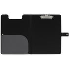 Porte-tampon en vinyle Merangue - Format lettre - Vert-Le clip maintient des feuilles ou un bloc-notes de 8-1/2" x 11" en place