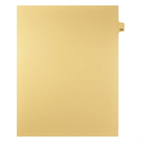 Markmaker - Intercalaires imprimes Legal, Chamois, 1/25th coupe, format lettre, sans trous, 25 tabs/PQT, 5 PQT/Boite, Numero 129-Intercalaires imprimes Legal