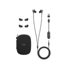 Logitech 981-001008 Zone Wired Earbuds Headset pour Microsoft Teams - Noir-La fonctionnalité pour les appareils mobiles avec USB-C dépend des modèles d'appareils.