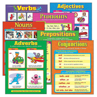 Trend Enterprises – Tableau d’apprentissage des parties du discours, 7/paquet (T-38932)-Arts du langage