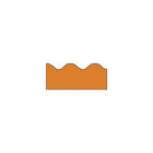 Trend - Bordure ondulée unie Terrific T-9880 39 pi x 2,25 po, orange, 108/paquet (T-9880)-Les bordures de babillards peuvent être utilisées pour rehausser les classes de prématernelle à 5e secondaire