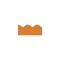Trend - Bordure ondulée unie Terrific T-9880 39 pi x 2,25 po, orange, 108/paquet (T-9880)-Les bordures de babillards peuvent être utilisées pour rehausser les classes de prématernelle à 5e secondaire