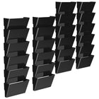 Storex classeur murale recyclées - format lettre - noir - paquet de 24 - 4 Set de 6-Peut contenir des documents de format lettre et dossiers