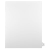 Mark Maker – Onglets séparateurs juridiques blancs, 1/25 onglets, format lettre, sans trous, numéro 24, 25/paquet-Onglets séparateurs blancs, 1/25 onglets