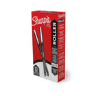 Sharpie - Stylos à bille roulante pointe aiguille - 0,5 mm - Noir - Paquet de 12-Encre noire