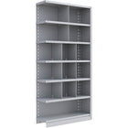 Metalware – Étagère enclenchable RK262, 7 tablettes, 36 x 24 x 76 po, gris pâle-Système de tablettes ajustables offrant un espace de rangement solide, mais économique qui convient à vos besoins