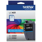Brother LC401CS Cartouche d’encre cyan à rendement standard d’origine-Jusqu'à 200 pages