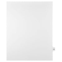 Mark Maker – Onglets séparateurs juridiques blancs, 1/15 onglets, format lettre, sans trous, numéro 118, 25/paquet-Onglets séparateurs blancs, 1/15 onglets