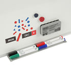 MasterVision - Kit d'accessoires magnétiques pour tableaux blancs - Édition de base-Le kit comprend: des marqueurs effaçables à sec, une gomme, des aimants de date, du ruban adhésif, des porte-cartes de données, ainsi que des formes et des icônes