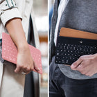 Logitech - Clavier Keys-To-Go Bluetooth pour iPhone, iPad et Apple TV - Rose-Une rangée complète de touches et de raccourcis iOS vous donne accès aux fonctions les plus connues comme augmenter/diminuer ou couper le son, contrôle des médias et plus encore