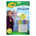 Crayola - Bloc à colorier et d'activites,  La Reine des neiges 2 Disney-Comprend un bloc à colorier et d'activites de 32 pages et 7 mini marqueurs lavables