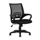 Chaise de bureau TygerClaw confortable à dossier moyen en maille-Confort douillet et style avec un siège rembourré en tissu rose aussi élégant qu'agréable
