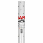 JAM Paper -  Papier cadeau – Papier cadeau à pois – 25 m² par rouleau – Blanc avec pois argentés pailletés – 2/paquet-La superficie parfaite pour emballer rapidement et facilement vos cadeaux