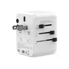 Powerology - PD 20W Adaptateur universel de voyage avec 2 USB-A ET 1 USB-C-Fusible remplaçable