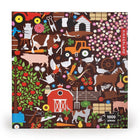 Kikkerland Studio Job Puzzle Ferme, 1000 pièces-Papier multicolore