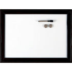Quartet - Tableau Espresso magnétique à effacement à sec, 24 po x 36 po-Cadre large