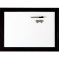 Quartet - Tableau Espresso magnétique à effacement à sec, 24 po x 36 po-Cadre large