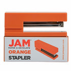 JAM PAPER - Agrafeuse de bureau moderne, Orange-Disponibles en plusieurs belles couleurs, ces agrafeuses sont parfaites pour ajouter une touche de couleur à n'importe quel bureau à la maison ou au travail.