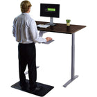 Uncaged Ergonomics - 60 po Rise Up Bureau assis-debout électrique à hauteur réglable - Noir/Gris-Finition haut de gamme
