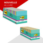 Post-it - Feuillets super collants, collection Éclat de lumière, 3 po x 3 po, 90 feuillets/bloc, paquet de 24-Le papier des Feuillets super collants Post-it provient de forêts certifiées, renouvelables et gérées de manière responsable